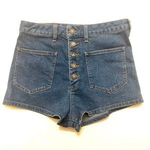 WE THE FREE High-Waisted Button Up Shorts 29 Long